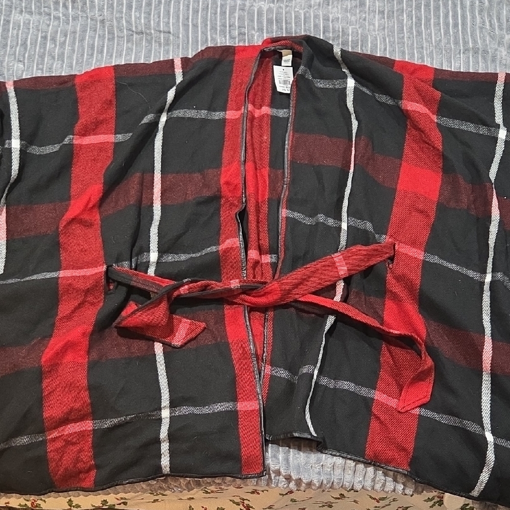 Tantrums Red and Black Plaid Wrap